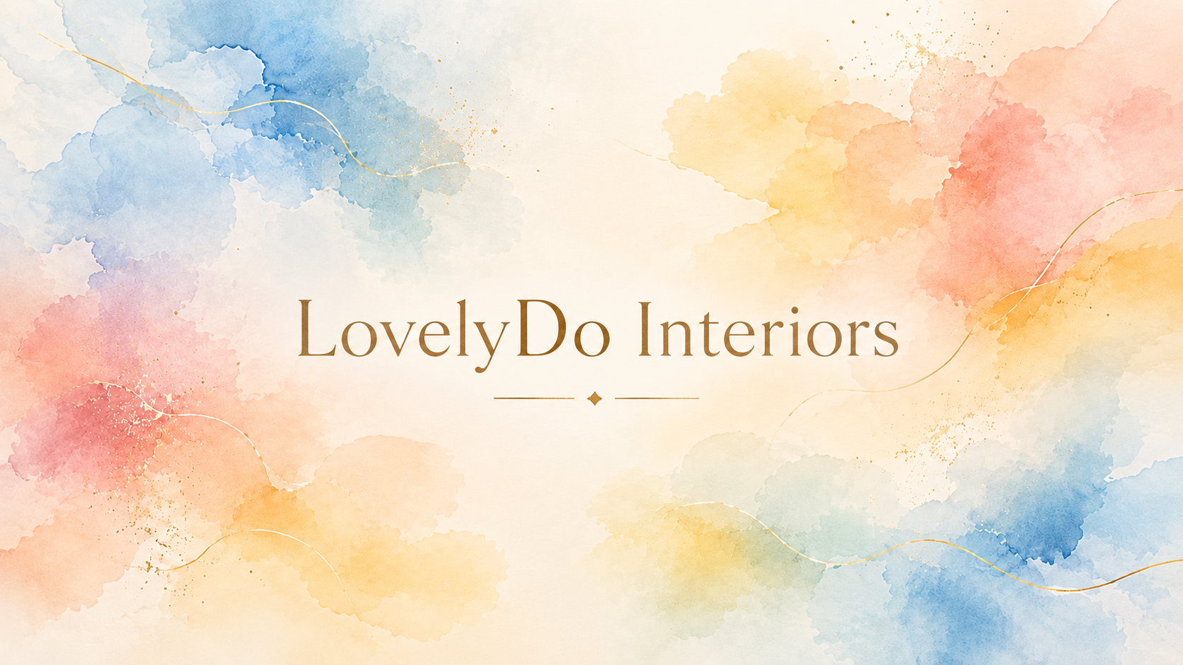 LovelyDo Interiors en aquarelle colorée
